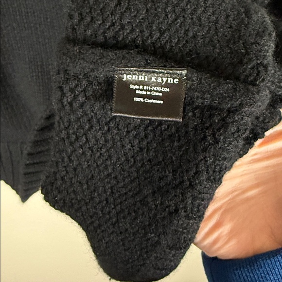 Jenni Kayne Cashmere Amelia Crewneck Sweater in Black - Picture 7 of 9